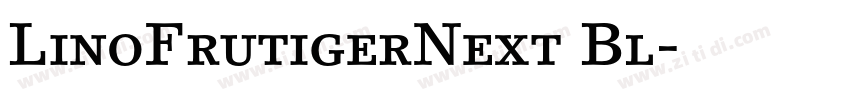 LinoFrutigerNext Bl字体转换